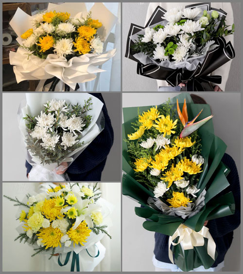 山东莱芜莱城区牛泉镇大荒峪村白事花束代送